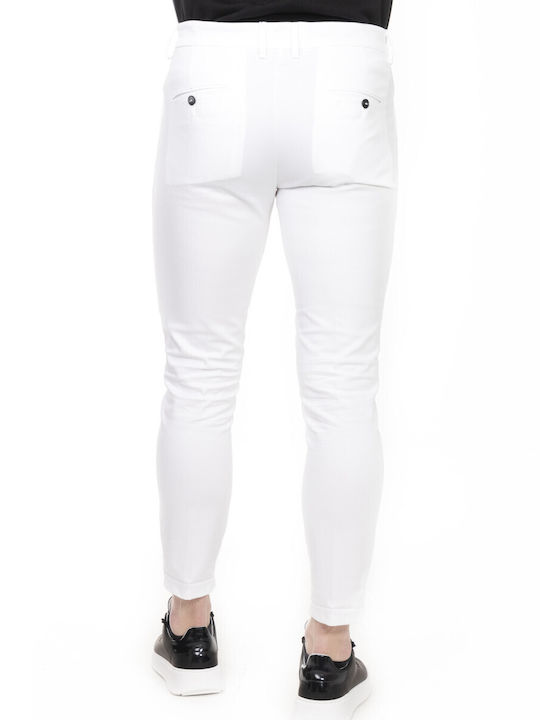 Scinn Matteo 123 Men's Trousers in Skinny Fit White