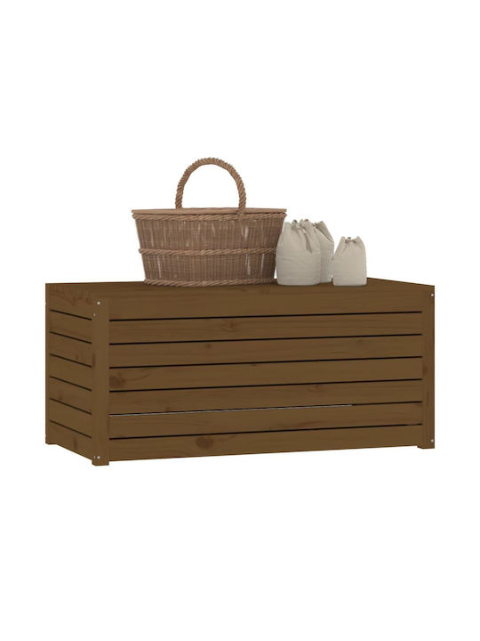 vidaXL Outdoor Storage Box Brown L101xW50.5xH46.5cm