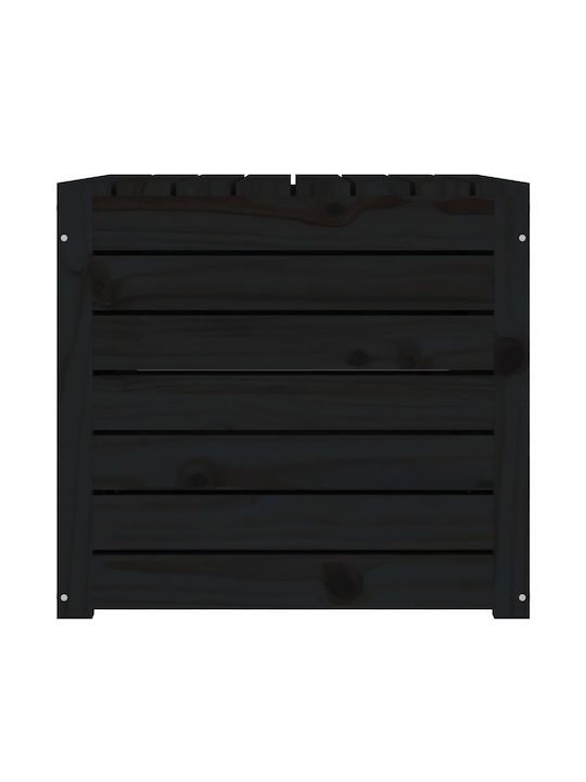 vidaXL Cutie de depozitare pentru exterior Lemn Negru L101xW50.5xH46.5buc