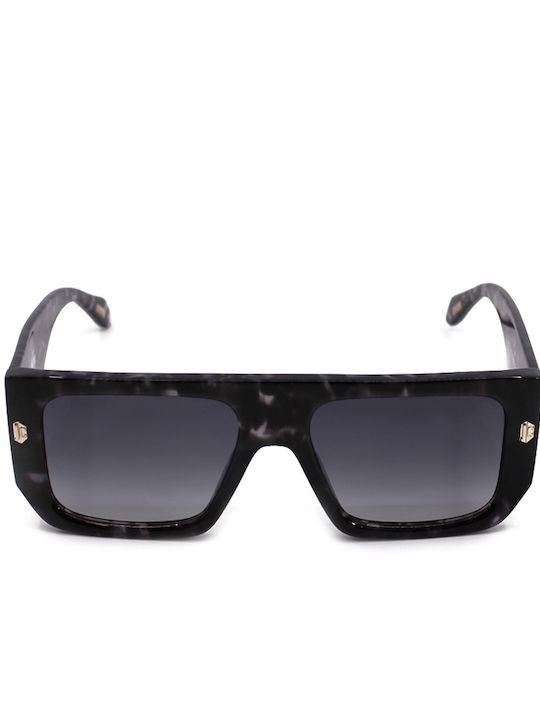 Just Cavalli Unisex Γυαλιά Ηλίου με Καφέ Ταρταρούγα Κοκκάλινο Σκελετό και Γκρι Ντεγκραντέ Φακό SJC022 096N