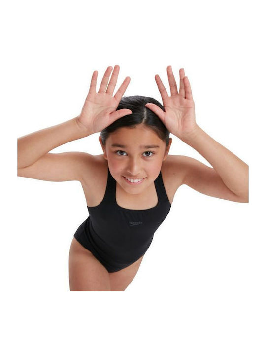 Speedo Παιδικό Μαγιό Ολόσωμο Μαύρο