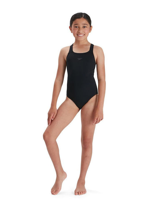 Speedo Παιδικό Μαγιό Ολόσωμο Μαύρο
