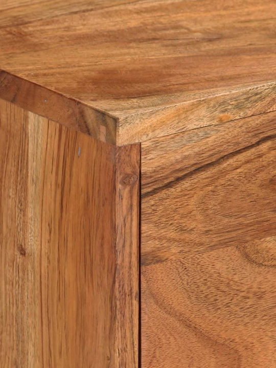 TV Stand from Solid Wood Brown L110xW30xH50cm