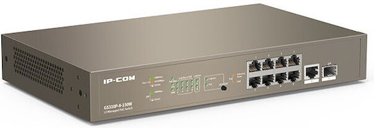 IP-COM G5310P-8-150W Управление на L3 PoE+ Switch с 9 Портове Гигабитови (1Gbps) Ethernet и 1 SFP Порт