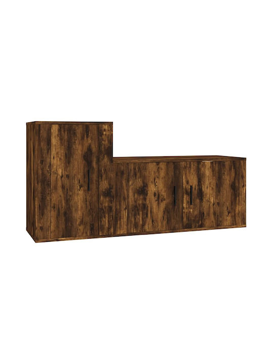 Wohnzimmer TV-Einheit Smoky Oak L80xB34.5xH40cm