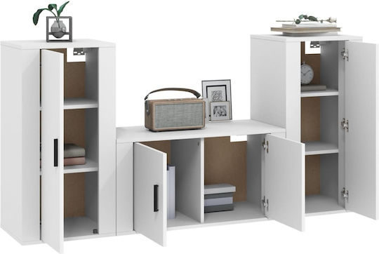 Living Room TV Unit White L40xW34.5xH80cm
