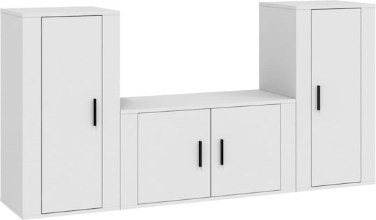 Животно помещение ТВ юнит Бял Д40xШ34.5xВ80cm