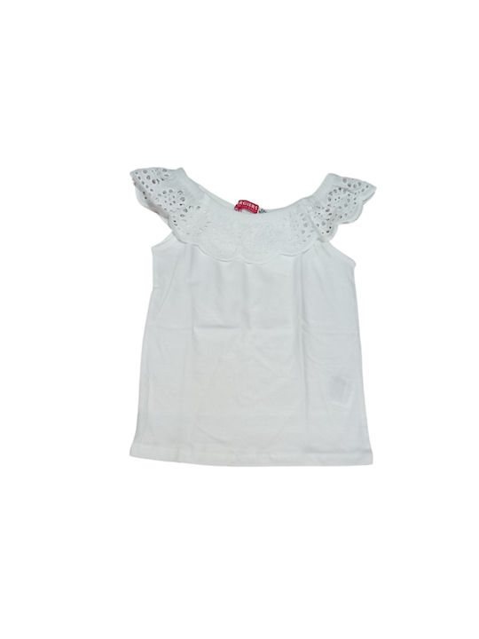 Energiers Kids Blouse Sleeveless White