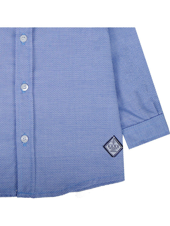 Kinder Hemd Langarm Hellblau