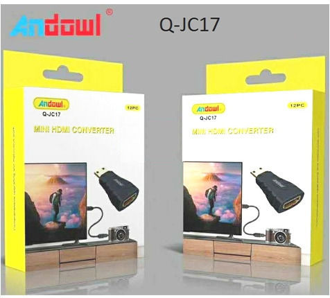 Andowl Q-JC17 Converter mini HDMI male to HDMI female 1pcs