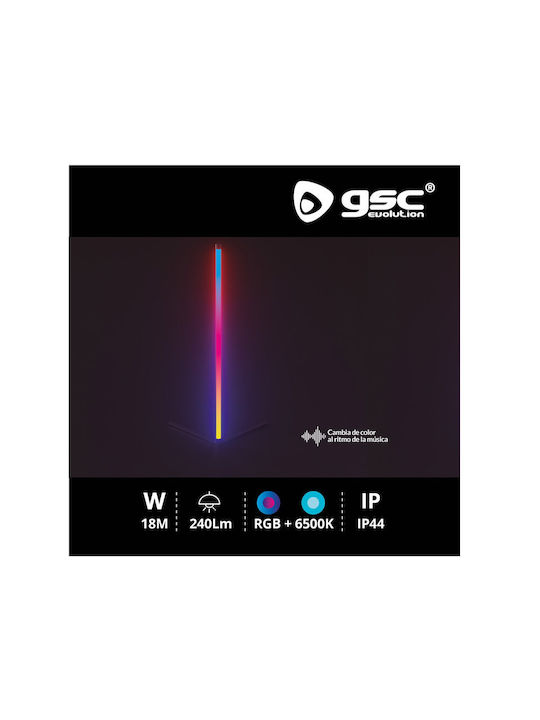 GSC LED Φωτιστικό Δαπέδου Υ156.2εκ. Μαύρο GSC LED Φωτιστικό Δαπέδου Υ156.2εκ. Μαύρο