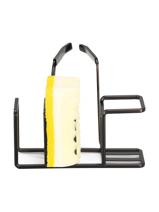 Navaris Sponge Holder Made of Black Metal 18x17.5x13cm