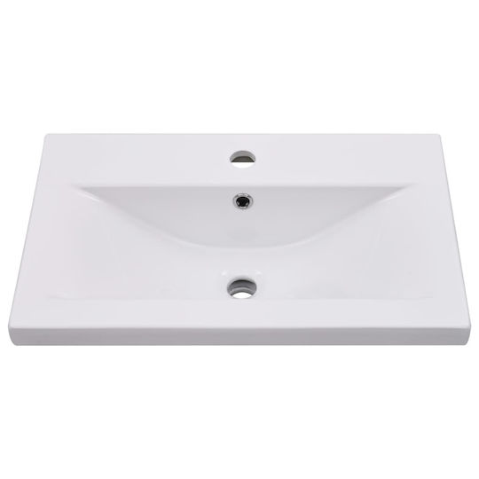 vidaXL Шкаф със Мивка Д60xШ38.5xВ48см Бял