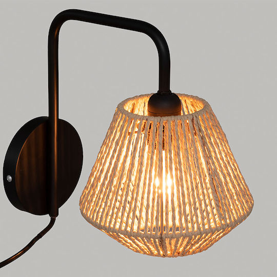Atmosphera Jily Wall Lamp With Plug Black 150x25.5cm Atmosphera Jily Wall Lamp With Plug Black 150x25.5cm
