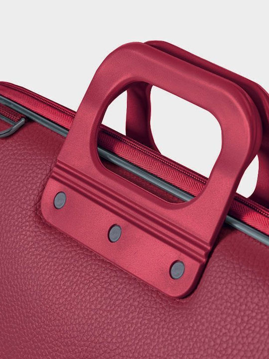 Bombata Classic Τσάντα Ώμου / Χειρός για Laptop 15.6" Burgundy Red