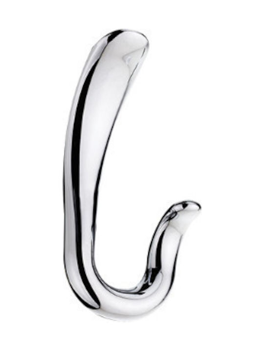 Viobrass Wall Hanger Chrome 6.5x13.5cm 1pc