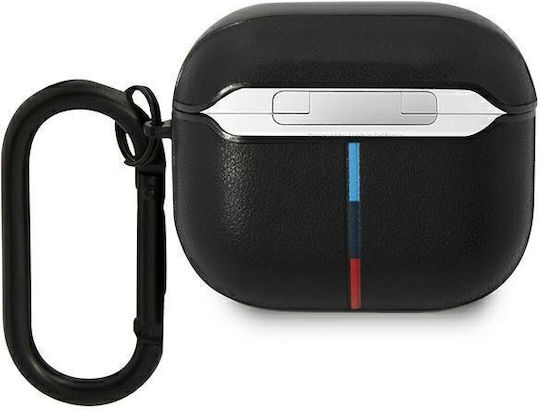 BMW Curved Line Husă cu cârlig în culoarea Negru pentru Apple AirPods 3