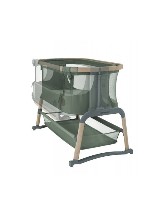 Maxi-Cosi Люлка Iora Air с Матрак, Странично Отваряне и Колела Beyond Green