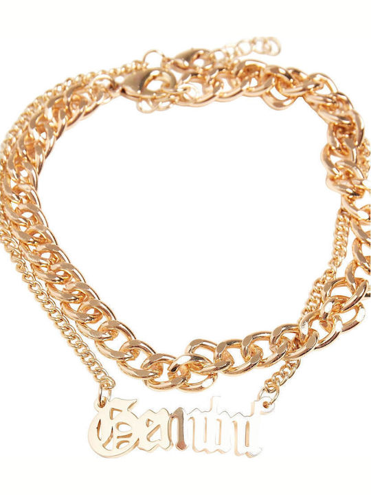 Urban Classics Επιχρυσωμένη Αλυσίδα Ποδιού Gemini από Ανοξείδωτο Ατσάλι