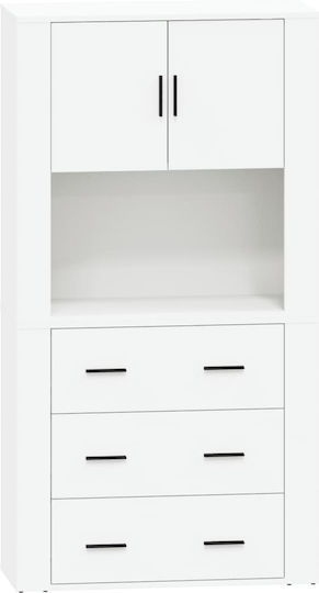Office Storage Chipboard Closet L80xW33xH70cm Office Storage Chipboard Closet L80xW33xH70cm