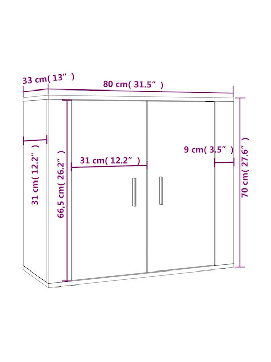Kleiderschrank Büro 80x33x70cm