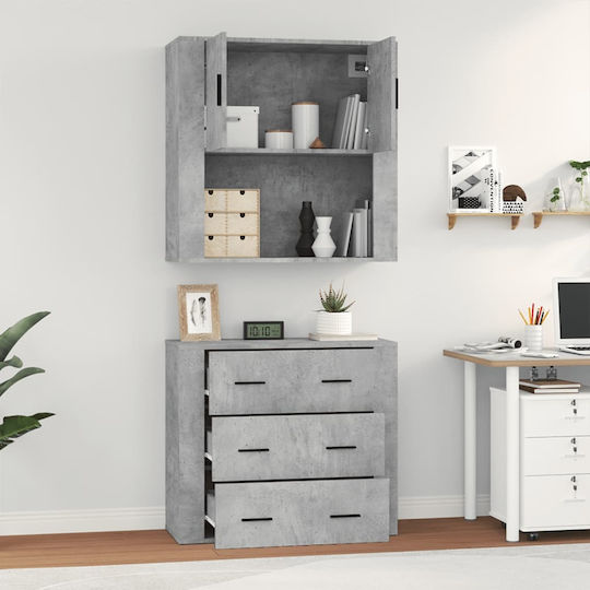 Wooden Office Cabinet 80x33x70cm