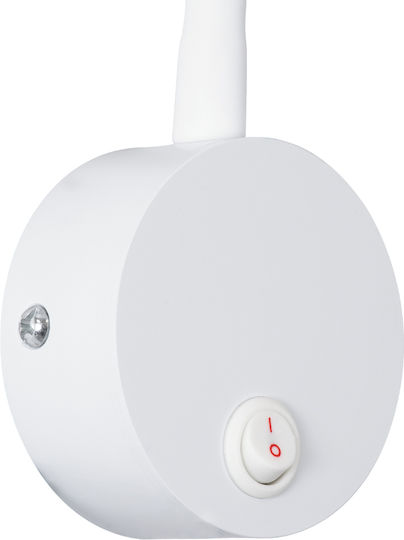 GloboStar Goose Single LED Natural White Spot in White Color