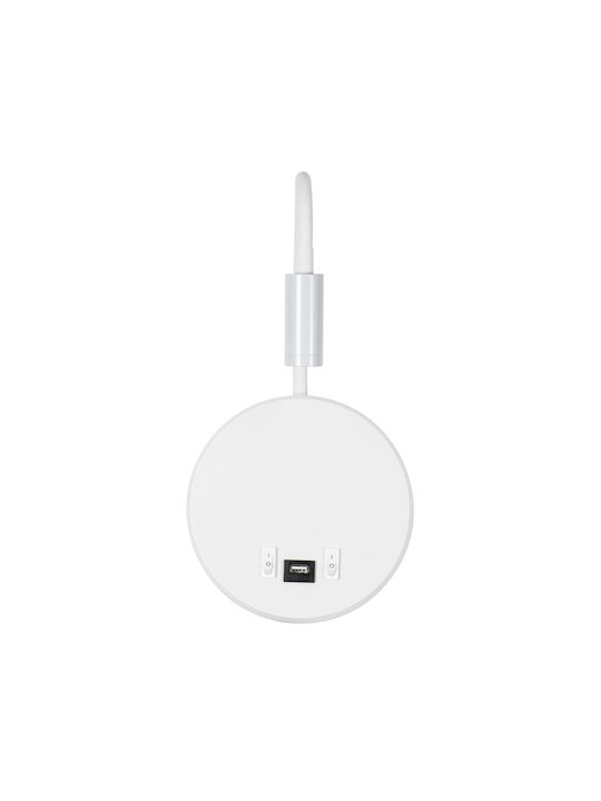 GloboStar Goose Single LED Natural White Spot in White Color