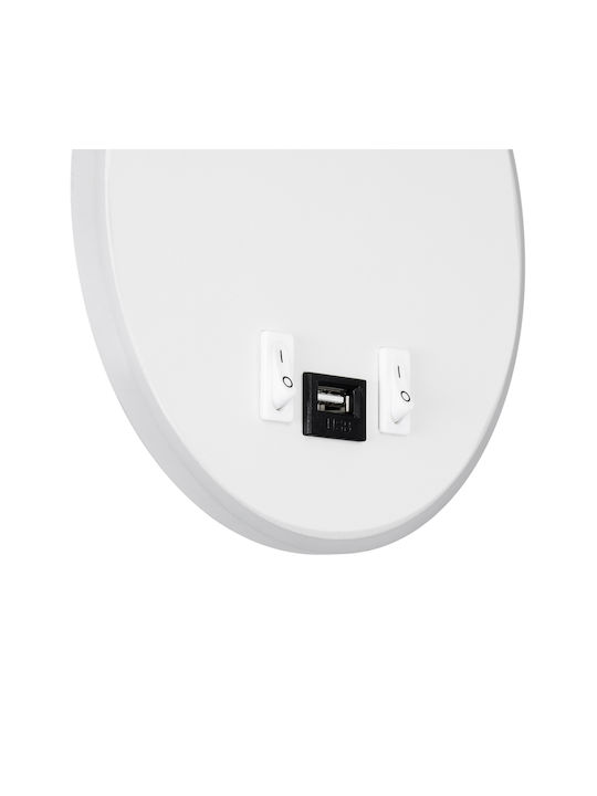 GloboStar Goose Single LED Natural White Spot in White Color