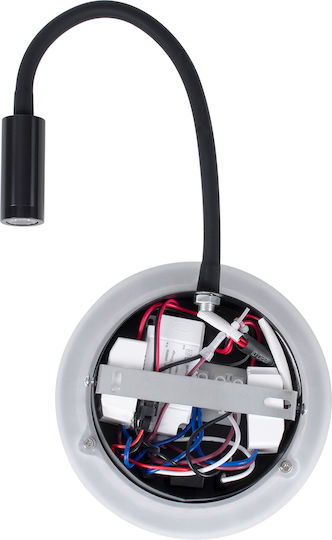 GloboStar Goose Μονό LED Φυσικό Λευκό Σποτ σε Λευκό Χρώμα