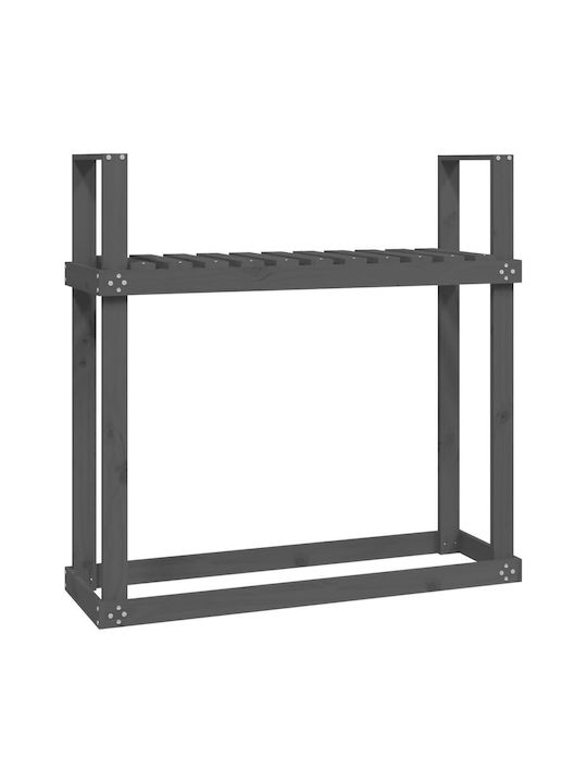 vidaXL Hölzernes Box Holzlagerung 110x35x108.5cm Gray