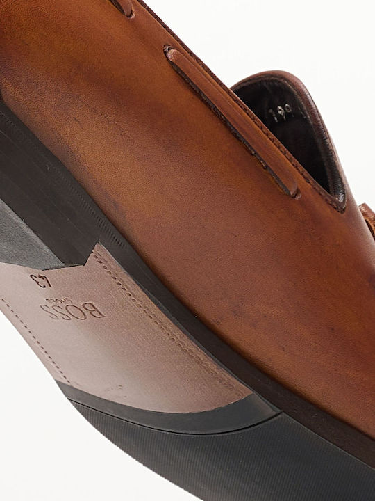 Men's Leather Moccasins Tabac Brown