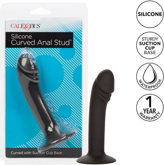 Calexotics Curved Anal Stud Πρωκτικό Dildo Small Μαύρο