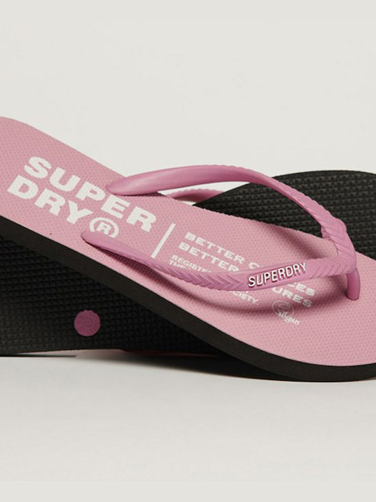 Superdry Frauen Flip Flops in Rosa Farbe