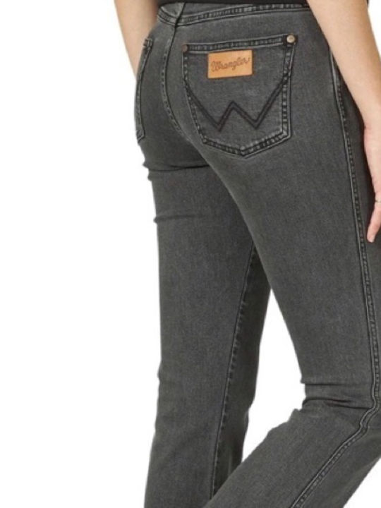 Wrangler Damen Stoff Hose Schlag Gray