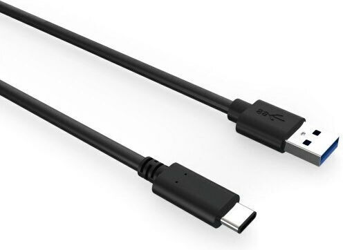 Powertech USB 3.0 Кабел USB-C Мъжки - USB-A Мъжки Черен 2m CAB-UC002