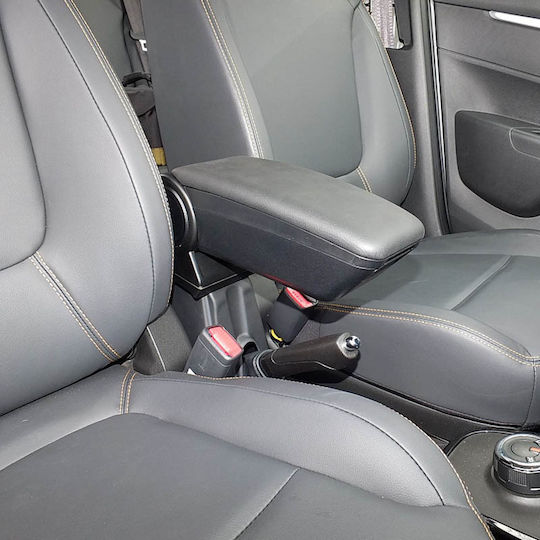 Rati Armster 3 Car PU Armrest for Seat Ibiza 6J 2008-2014 Black
