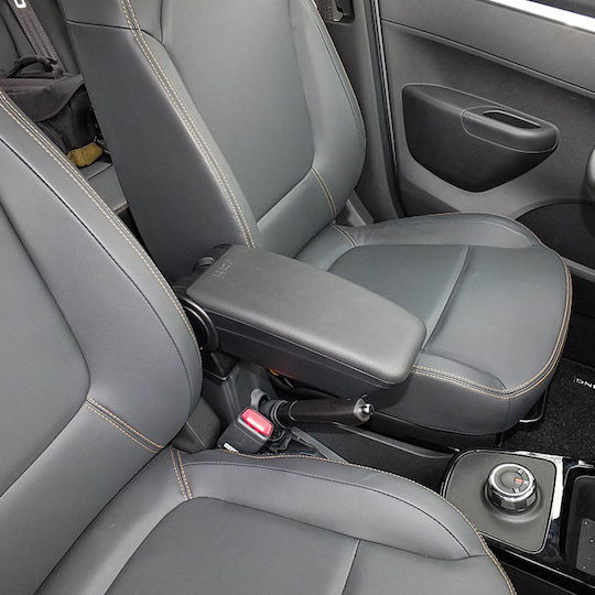 Rati Armster 3 Car PU Armrest for Seat Ibiza 6J 2008-2014 Black
