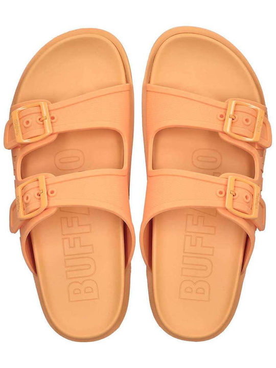 Women's Flat Sandals in Orange Color