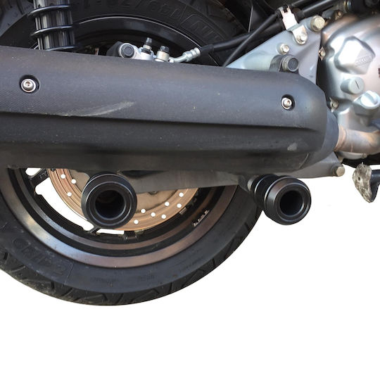 GPK Προστατευτικό Εξάτμισης Μοτοσυκλέτας Yamaha X-MAX 250 Μαύρο