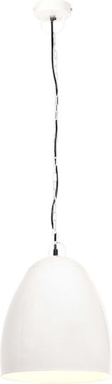 vidaXL Industrial Pendant Light White with Socket E27 42x52cm
