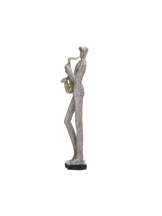 Inart Decorative Statuette Polyresin Σαξοφωνίστας 10x10x46cm 1pcs