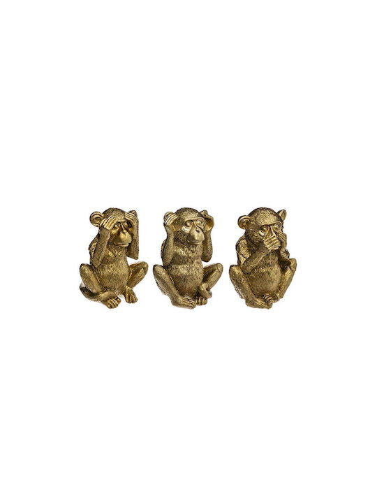 Atmosphera Set of Decorative Monkeys Widsom 17cm 3pcs