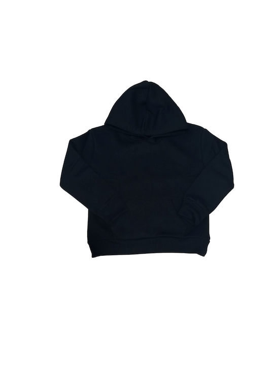 Trax Kids Sweatshirt with Hood and Pocket Black