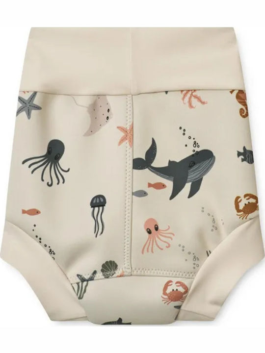 Liewood Sea Creature Sandy Kids Swimwear Beige Swim Diaper Liewood Sea Creature Sandy Kids Swimwear Beige Swim Diaper