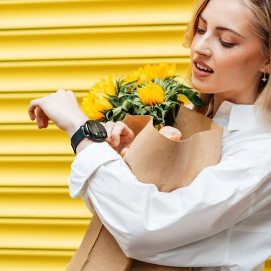 Reflex Active Series 14 45mm Αδιάβροχο Smartwatch με Παλμογράφο (Μαύρο)