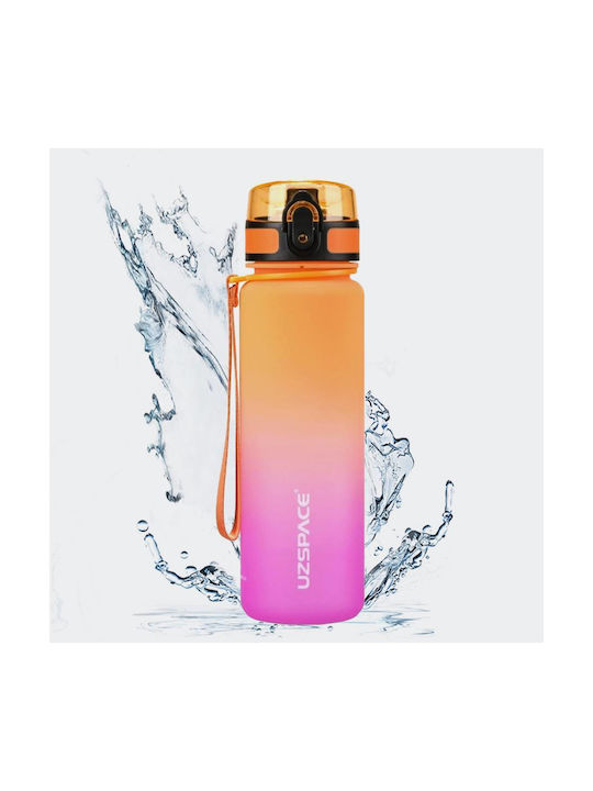 Uzspace Tritan BPA Free Sportiv Sticlă de apă Plastic 500ml Multicolor