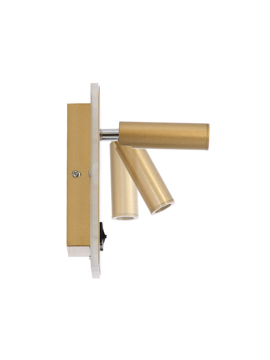 GloboStar LADY-O Single Built-In Led Natural White Spot in Gold Colour