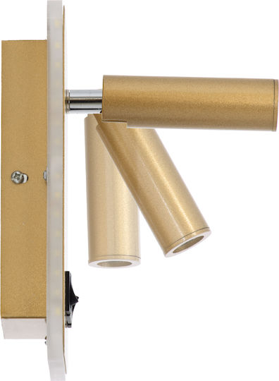 GloboStar LADY-O Single Built-In Led Natural White Spot in Gold Colour