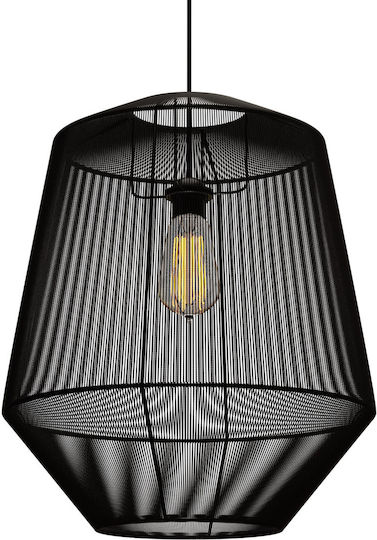 Alphab2b Κρεμαστό Φωτιστικό Μαύρο Boho με Ντουί E27 40x40x130εκ.
